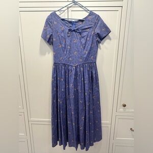 Vintage Laura Ashley Floral Prairie Dress Cottagecore Made in Great Britain